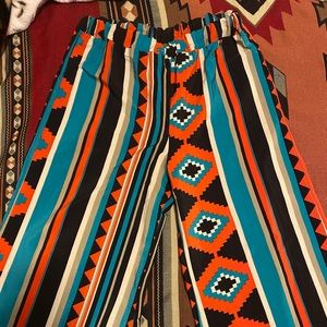 Flowy Southwestern Pattern Pant